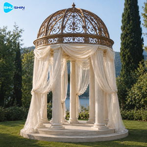 Pavillon de jardin <span class=keywords><strong>en</strong></span> marbre naturel de luxe, style europé<span class=keywords><strong>en</strong></span>, <span class=keywords><strong>pour</strong></span> projets de villas et de paysagisme de complexes hôteliers - Product Image 2