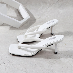 Chaussures Femme Mule à Talon, Sandales à Talon Aiguille Dorées Tendance Été 2025 pour Femme - Product Image 2