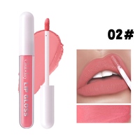 Rouge à lèvres liquide mat imperméable, gloss minéral, 6 couleurs, format voyage 2,8 ml