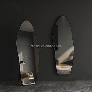 Moderno Full-Length in piedi Wave Frame Dressing specchio a buon mercato parete decorativa per la casa di vetro per uso di bellezza del salone - Product Image 3