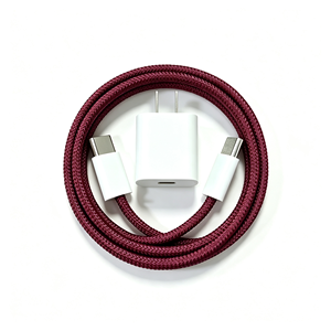 Braided <b>Type</b>-<b>C</b> to <b>Type</b>-<b>C</b> Fast Charging <b>Cable</b> Nylon Data Charger Cord for iPhone 15-18 Mobile Phone Tablet - Product Image 5