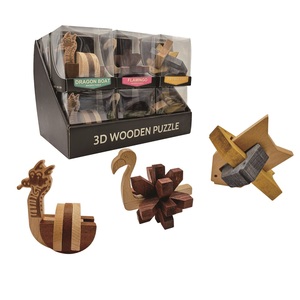 <span class=keywords><strong>Puzzle</strong></span> en bois <span class=keywords><strong>3D</strong></span> <span class=keywords><strong>bateau</strong></span> dragon, Flaminogo, <span class=keywords><strong>puzzle</strong></span> poisson volant en affichage - Product Image 1