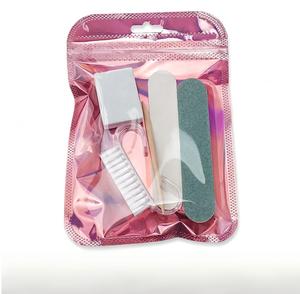 5PCS <b>Nail</b> Art Tool Set, Sponge Buffer & Wooden <b>Nail</b> File <b>Kit</b> with Cuticle Pusher & Cleaning Brush - Product Image 3