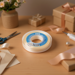 Nastro in Raso Ilan 1.0cm 25Y Colore Perla D-29 - Product Image 2