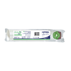 Vasos de papel compostables para bebidas calientes, diseño Natural Bibo, 160/170 mL (5oz), 50 unidades/paquete - Product Image 2