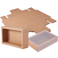 Boîte à savon en papier kraft de haute qualité avec tiroir coulissant pliable, manchon en PVC givré, gaufrage, revêtement UV, matériaux recyclés