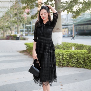 2020 nueva llegada venta al por mayor plisado Casual ropa Plus tamaño vestido de las mujeres - Product Image 2