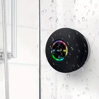 Haut-parleur Bluetooth sans fil de haute qualité pour douche, rond, flottant, étanche, mini haut-parleur intelligent USB avec ventouse pour extérieur