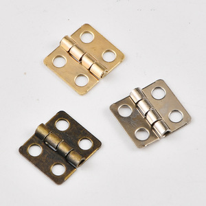 Charnière en métal de type H 12x13mm, plaqué bronze jaune argenté, pour boîte cadeau, artisanat, quincaillerie de bagages - Product Image 4