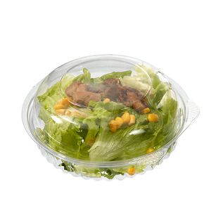 Tamanho personalizado Transparente Descartável Plástico Salada Recipiente Redonda Saladeira com Dobrável Tampa - Product Image 2