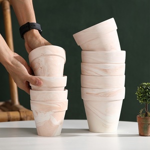 Bắc Âu Hiện Đại Miniaturized Tự Động Chậu Hoa Trong Nhà-Ngoài Trời Trồng Treo Màu Hồng Gốm Gốm Cho Đất Khuấy Chào Đón - Product Image 2