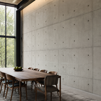 Revêtement intérieur en béton nu prêt à l'emploi, ignifuge, sans joint, décoratif, béton apparent pour une rénovation rapide des bureaux