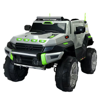 Voiture électrique biplace télécommandée pour enfants Véhicule jouet tout-terrain à quatre roues de grande taille pour 5 à 7 ans en plastique