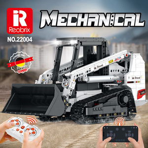 Reobrix 22004 Véhicule d'ingénierie à construire, jouet télécommandé, chargeur, modèle éducatif, 800+ pièces, alimenté par piles, à partir de 8 ans - Product Image 3