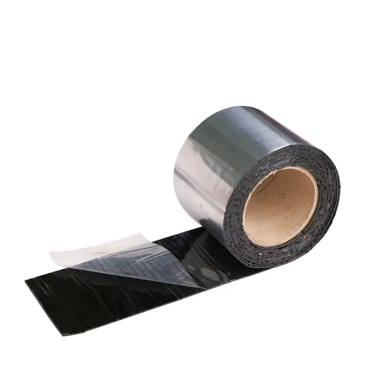 roof waterproofing red aluminum foil self adhesive joint bitumen sealing band