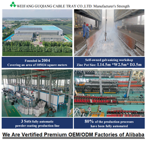 Anti-corrosie verzinkt stalen geperforeerde kabelgoot standaardmaat voor kabelmanagement in industriële installaties - Product Image 6