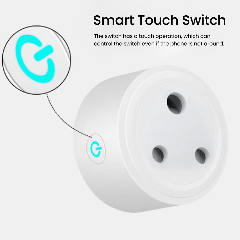 HONPNK Factory Tuya Remote Timer Indian Standard Small South African 16A Smart Remote Control Socket WiFi Smart Socket