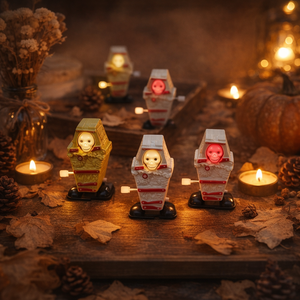 Juguetes <span class=keywords><strong>de</strong></span> cuerda andantes <span class=keywords><strong>de</strong></span> Halloween: Hombre Calabaza/Secador <span class=keywords><strong>de</strong></span> Almas/<span class=keywords><strong>Calavera</strong></span> en Ataúd, con luz, para decoración <span class=keywords><strong>de</strong></span> fiestas y hogar - Product Image 1