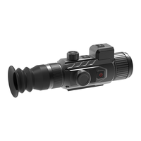Lunette thermique 256x192 avec vision nocturne, imagerie infrarouge, grossissement 12x, 7 niveaux de luminosité et portée de 1800 m pour la chasse
