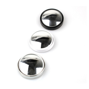 Convex Blind Spot <b>Mirror</b> 50mm <b>Round</b> PC Material For Car Rearview Outdoor Use Black Silver White - Product Image 1