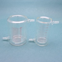 Verrerie de laboratoire 50ml-5000ml Borosilicate 3.3 verre Double paroi, gobelet à Double paroi, gobelet à réacteur en verre