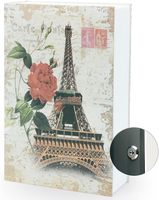 Boîte de rangement secrète en forme de livre avec serrure à clé de sécurité, design discret pour usage intérieur et extérieur