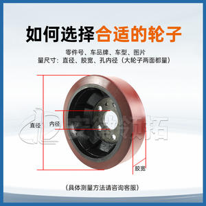 Rueda motriz para montacargas Xilin 250*70/90-55, neumático sólido de 5 orificios para carretilla elevadora CQD15R BYD - Product Image 1