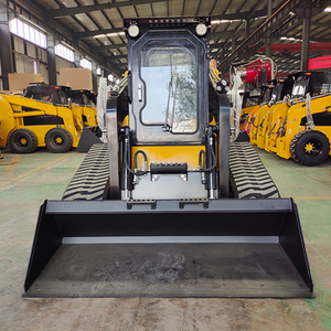 شحن مجاني جديد محرك CE EPA ديزل Skidsteer جرافة صغيرة عجلة الزاحف آلات تحريك التربة جرافة صغيرة - Product Image 3
