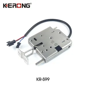 Электромагнитный замок KERONG DC 12v 24v из нержавеющей стали, механический электрический замок для металлического шкафчика