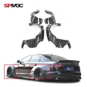 Carbon Fiber Front Achter Breed Fender Voor Audi A6 RS6