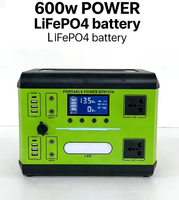 600W Taşınabilir Güç İstasyonu 538Wh LiFePO4 Solar Jeneratör Saf Sinüs Dalgası Yedek Pil Tip-C AC DC Çıkışlı