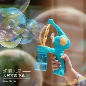 Automatische Big Bubble Gun Maschine für Kinder Kunststoff Bubble Shooter Gun Pistola De Burbuja Con Luz Led Bubble Blower Gun Maschine