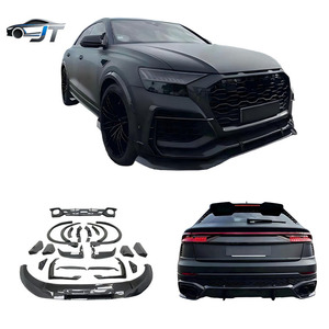 Kit carrosserie <span class=keywords><strong>ABT</strong></span> en fibre de carbone de haute qualité, comprenant un lèvre avant et des extensions d'ailes arrière, compatible avec Q8 <span class=keywords><strong>RS8</strong></span> - Product Image 1