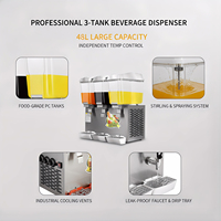 Distributeur de jus portable en acier inoxydable commercial pour hôtel, buffet, restaurant, restauration