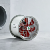 Ventilateur d'extraction axial 500 mm 380 V triphasé à accouplement direct pour l'extraction de fumée industrielle dans les projets d'atelier