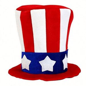 Sombrero de Copa de Uncle Sam, Bandera del Día de la Independencia Americana, Sombrero de Fiesta de Carnaval, Unisex para Adultos, para Exteriores - Product Image 6