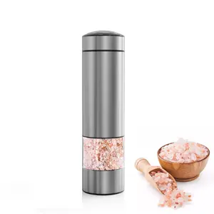 CE and ROHS certificate stainless steel Battery Salt mill Spice pepper grinder