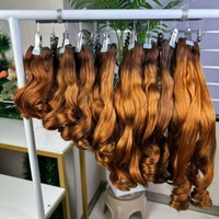 Lot de tissages de cheveux SDD Super Double Drawn Remy vietnamiens bouclés, 100% cheveux humains vierges péruviens, sans perte de cheveux