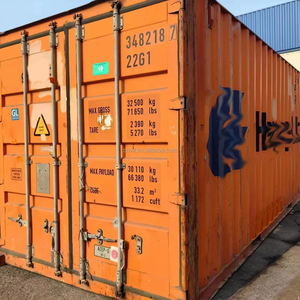 Conteneur maritime d'occasion de 20 pieds, maison en verre : étanche à l'air et prêt à être expédié. - Product Image 1