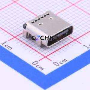 USB-307B-B-SU USB Connector SMD Connector ( Connector Type: Type-C )( Gender: Female )( Mounting Type: Horizontal Mount ) - Product Image 1