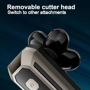 CITICITY Black Gold Wholesale Multi-Function Rechargeable LCD Display Waterproof Profesional Portable Electric Shavers for <b>Men</b> - Product Image 5