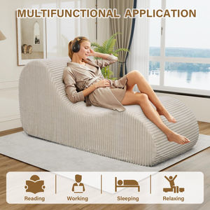 Fauteuil de sol relaxant compressé – Portable, extensible et convertible en tissu pour bureau, chambre et appartement - Product Image 6