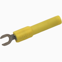 Fourche isolée 4MM Connecteur de fil de type U Borne à sertir électrique Cuivre Banana Socket Ouverture 4mm