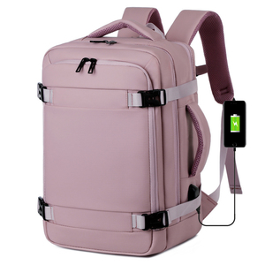 Mochila Elegante Personalizada de Viaje para Cabina de Avión 40x20x25, Delgada, en Tonos Pastel, para Laptop, Impermeable de PU y Poliéster con Diseño Geométrico para Hombre/Mujer, Modelo 2025 - Product Image 2