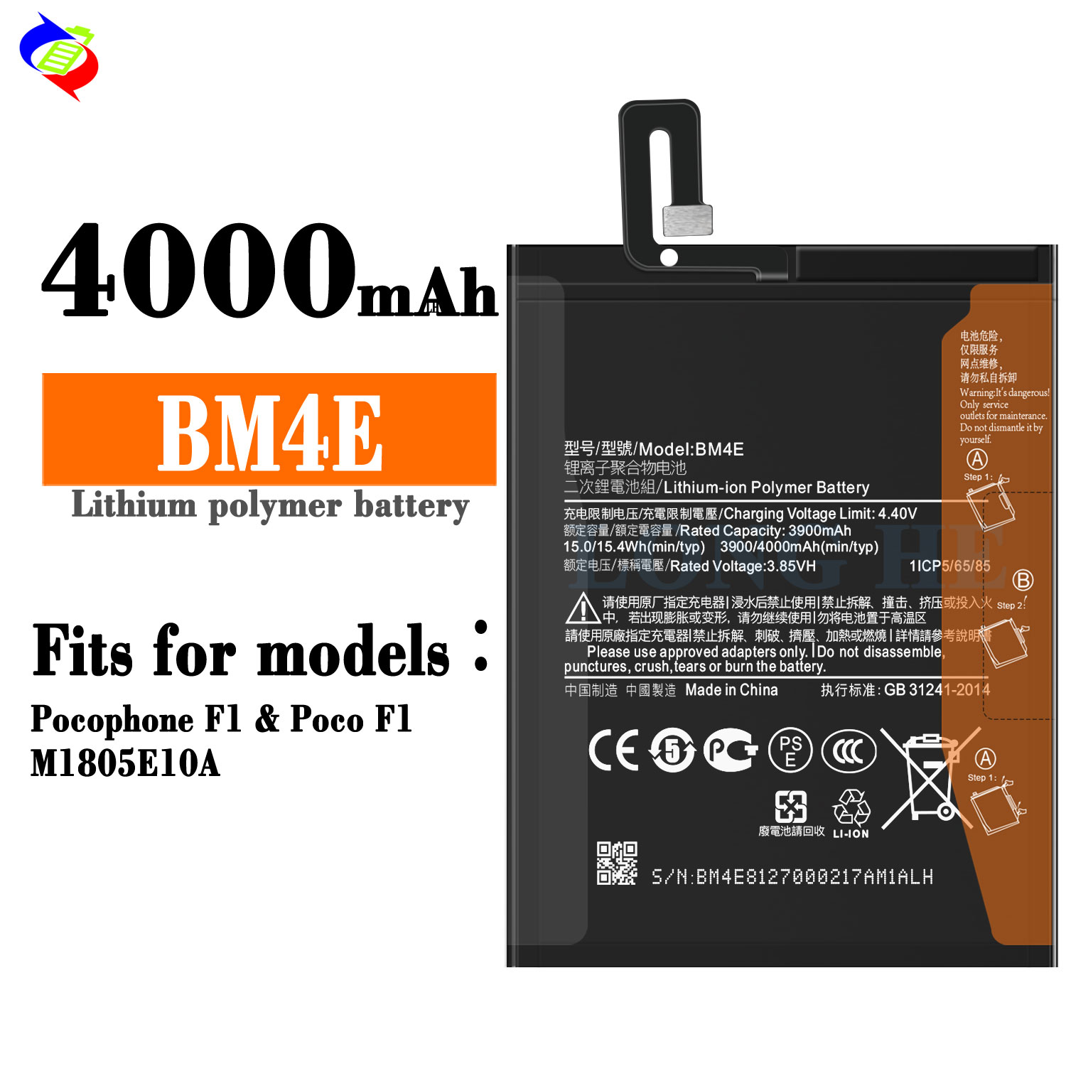 Para Xiaomi Pocophone F1