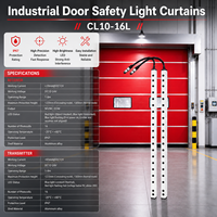 Capteur anti-écrasement pour porte industrielle CL10-16L, rideau lumineux de sécurité pour porte rapide