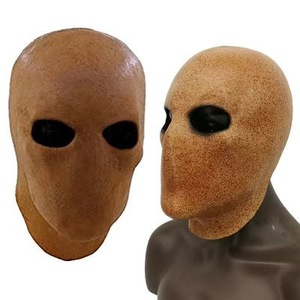 Masque Souriant en Latex pour Halloween, Pâques et Carnaval – Accessoire de Cosplay <span class=keywords><strong>Horreur</strong></span> et Accessoire Amusant - Product Image 2