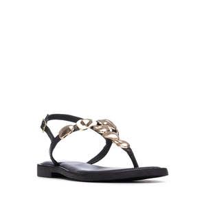 Carmela Women's Flip Flops Black 1,5 Cm Heel Size 41 <b>Flat</b> Sandals - Product Image 2