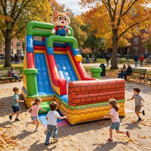 Tobogán Acuático Inflable Personalizado con Diseño <span class=keywords><strong>de</strong></span> Dibujos Animados y Piscina, Brincolín Acuático <span class=keywords><strong>de</strong></span> PVC para Niños, Ideal para Fiestas <span class=keywords><strong>de</strong></span> <span class=keywords><strong>Verano</strong></span> en el Patio Trasero o <span class=keywords><strong>Alquiler</strong></span> Comercial - Product Image 3