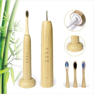 Chine Gros Éco À Puce Sans Fil De Charge Étanche <span class=keywords><strong>Rechargeable</strong></span> Blanchiment Bambou <span class=keywords><strong>Brosse</strong></span> À Dents Électrique Meilleur Prix OEM de Soutien - Product Image 1